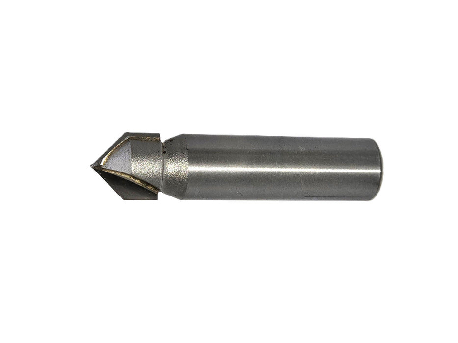 Carbide-tipped 90 Deg V-Groove Bit x 1/2" CD x 1/2" CL x 1/2" Shank x 2 1/4" OAL x 2 Flute