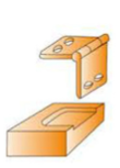 Carbide Tipped Screw-on (Thread-on) Mortise Bit (1/4-28 threads) 1 1/4" CD x 5/8" CL x 5/8" OAL