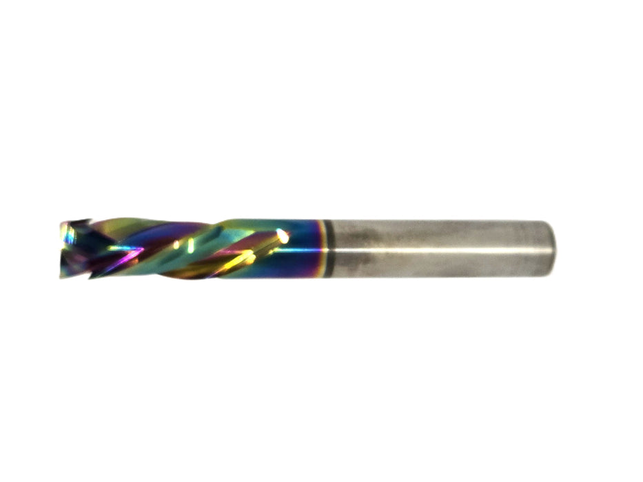 Solid Carbide HD 3+3 Compression 3/8" CD x 7/8" CL x 3/8" Shk x 3" OAL x 3/16" upcut x Zeus Coated