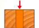 Carbide tipped Metric Through hole (V point) Bits x 6mm Dia x 10mm Shank x 70mm OAL x LH Rotation